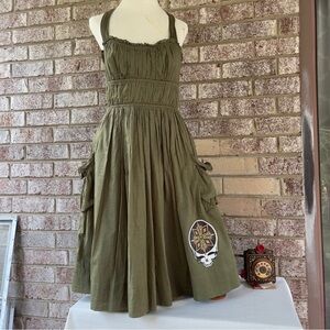 Grateful Dead Women’s Olive Green BCBG Dress Size 6